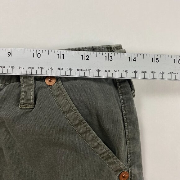 True Religion Girls Jenna Shorts Girls Size 12 Green Jean - Picture 8 of 12